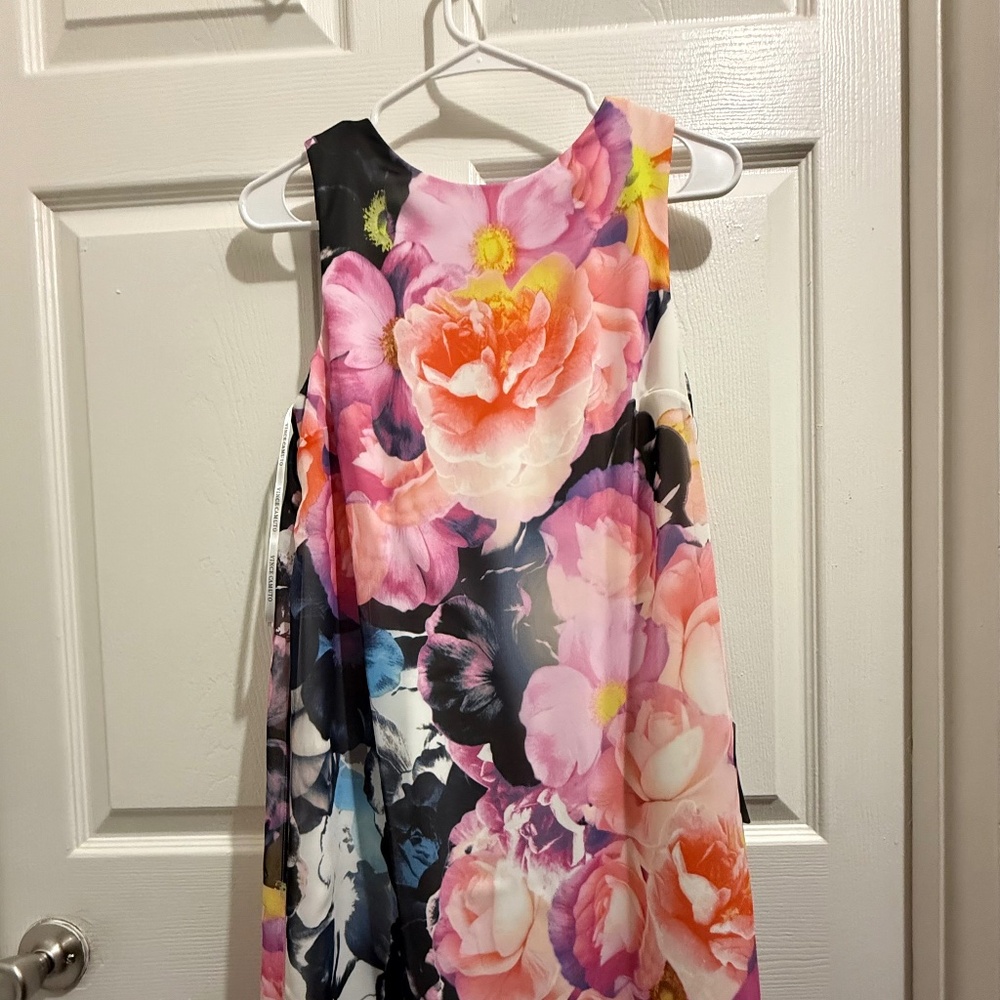 Vince Camuto Floral Sleeveless Shift Dress